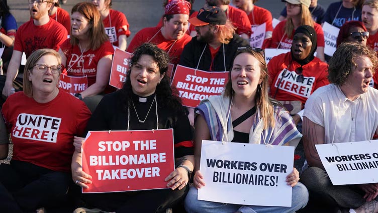 May Day protesters across US decry Trump policies, call for rule of law