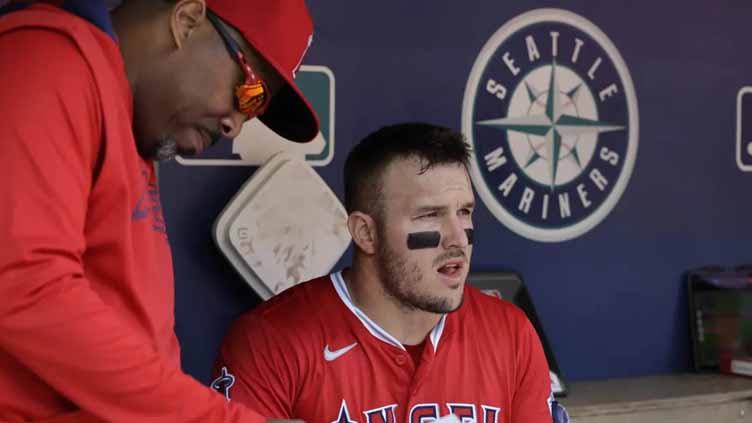 Mike Trout is going on the injured list again with a bone bruise in his left knee