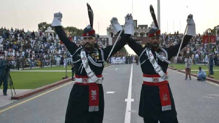 Flag-lowering ceremony attracts large crowd at Wagah Border amid Pak-India tensions