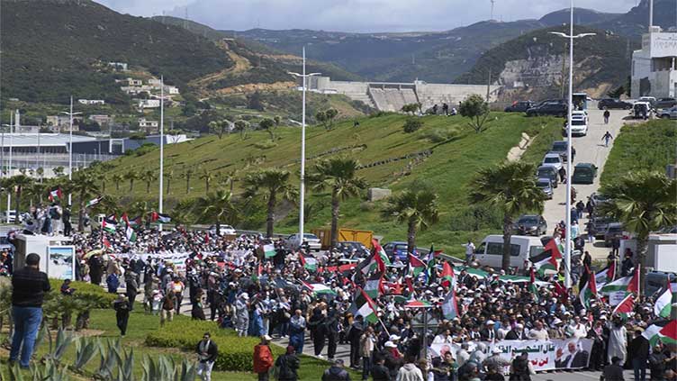 Dunya News Protesters want Morocco to sever ties with Israel, so they're targeting strategic ports