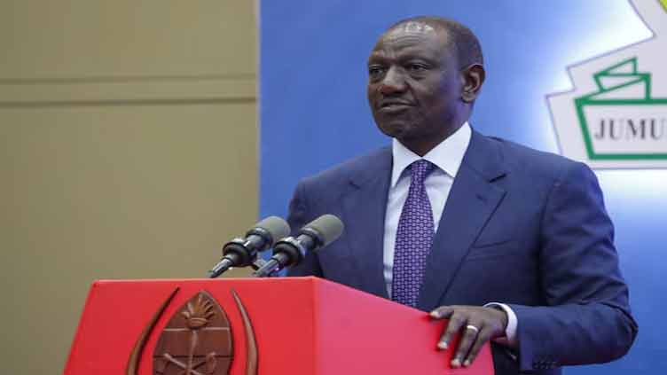 Shoe thrown at Kenya's President Ruto during rally