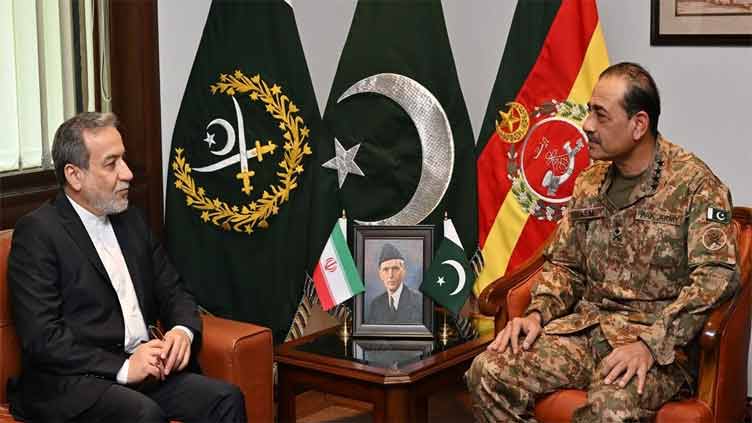 Iranian foreign minister meets COAS Asim Munir