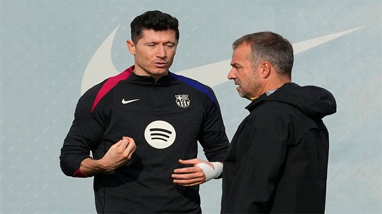 Lewandowski on bench for Barca's showdown with Inter, says coach Flick