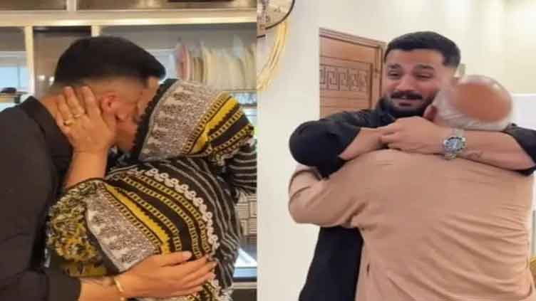 Rajab Butt returns to Pakistan as emotional moments captured
