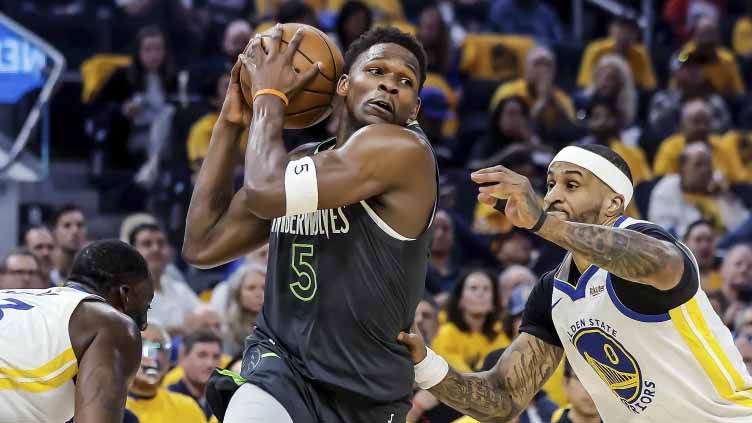 Edwards, Randle lead Timberwolves past Warriors 102-97 for 2-1 lead in second-round playoff series