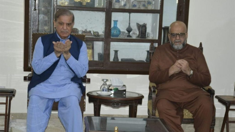 PM Shehbaz visits family of late Prof Sajid Mir for condolence
