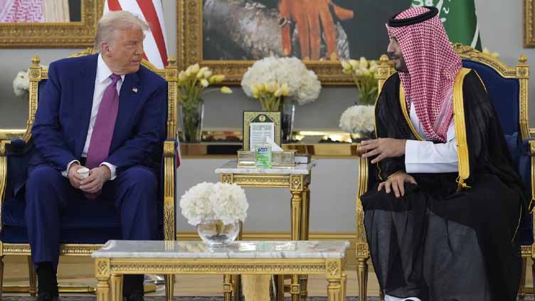 Saudi crown prince welcomes Trump to kingdom as US leader begins four-day Middle East tour