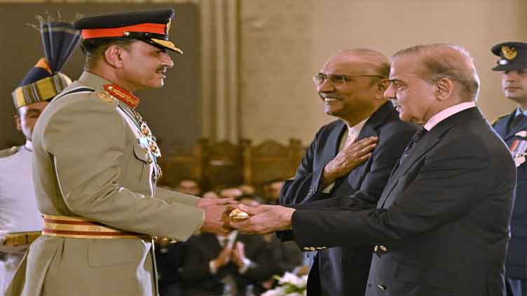 Baton of Field Marshal conferred on COAS Asim Munir
