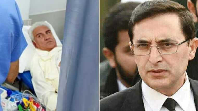 بیرسٹر گوہر پارٹی رہنما شاہ محمود قریشی کی عیادت کیلئے ہسپتال پہنچ گئے