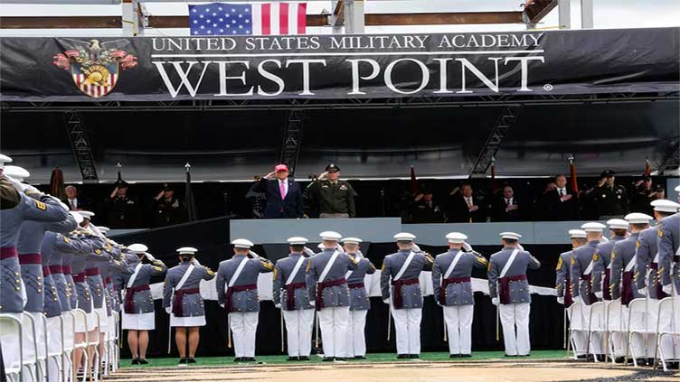 At West Point, Trump rips DEI policies in rally-style speech