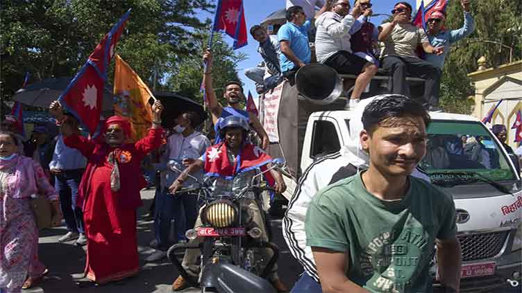 Tens of thousands demonstrate in Nepal seeking restoration of ousted monarchy