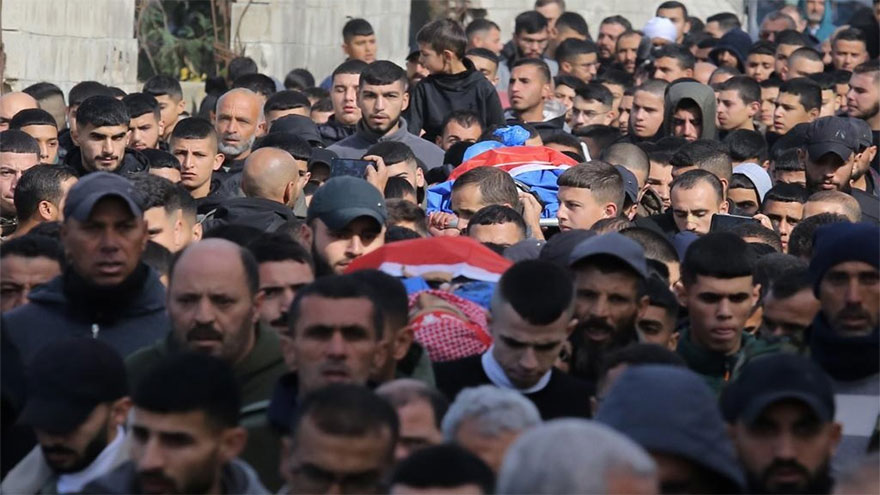 Palestinians bury 15-year-old shot by Israeli forces in West Bank