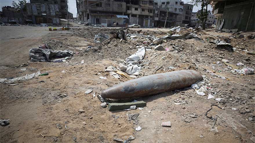 Unexploded bombs sow fear among Gazans under fragile truce