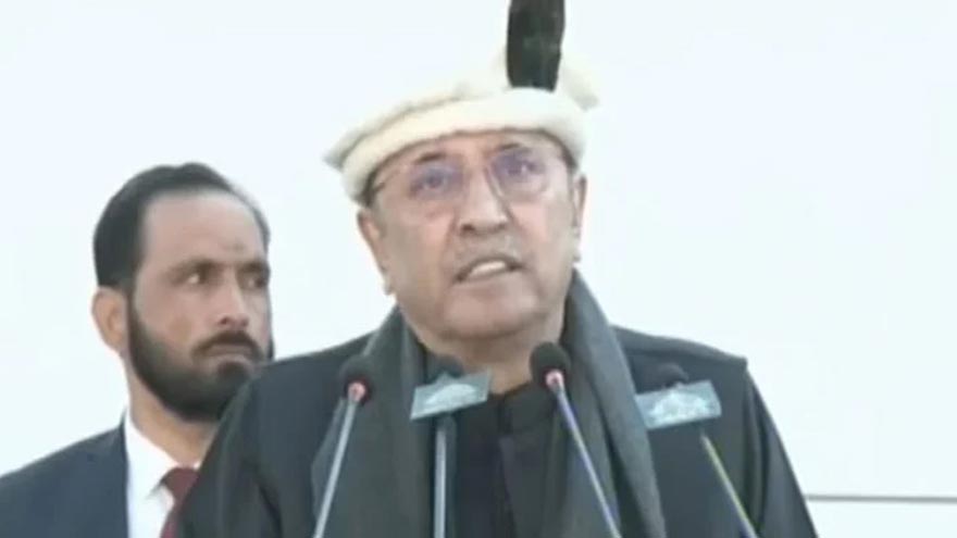 President Zardari calls for freedom of Kashmir during GB 78th independence celebration