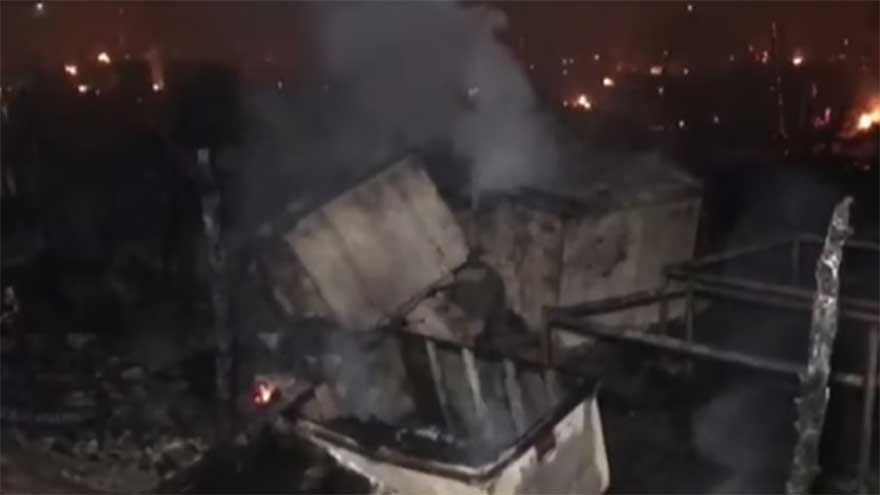 Dozens of huts, several motorcycles gutted in Karachi fire