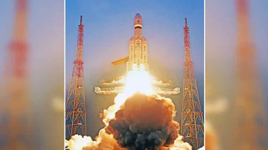 India space agency launches its heaviest satellite
