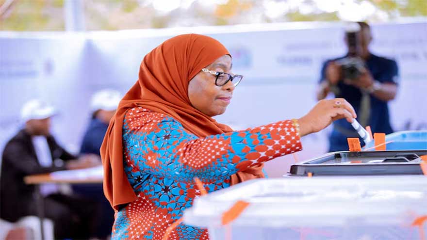 Tanzania's Hassan sworn into office after deadly election violence