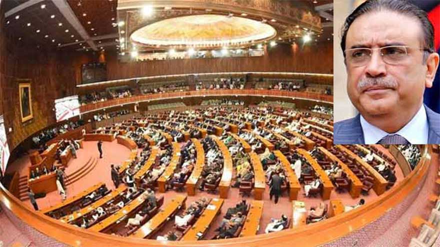 President Zardari summons NA session tomorrow