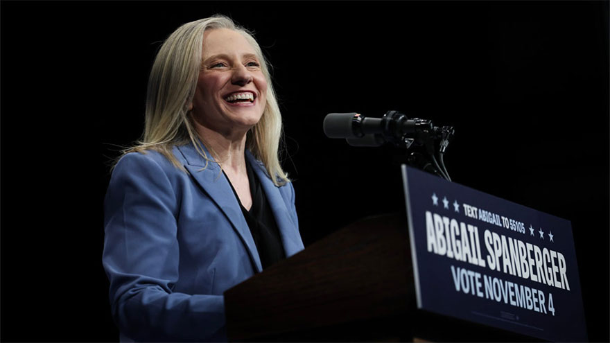 Virginia elects Democrat Abigail Spanberger as state's first woman governor