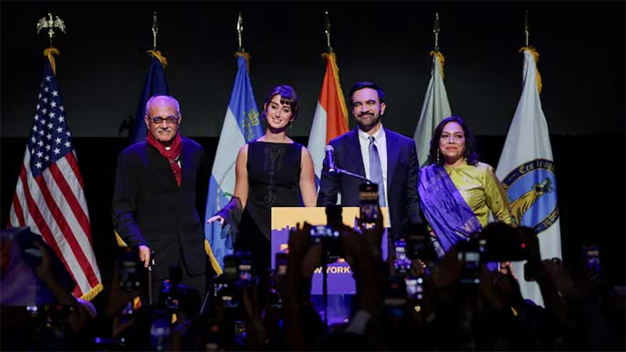 Song 'Dhoom Machale' at Mamdani's victory speech sets social media abuzz