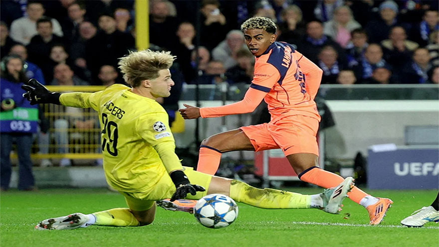 Barca rescue draw at Club Brugge in six-goal thriller