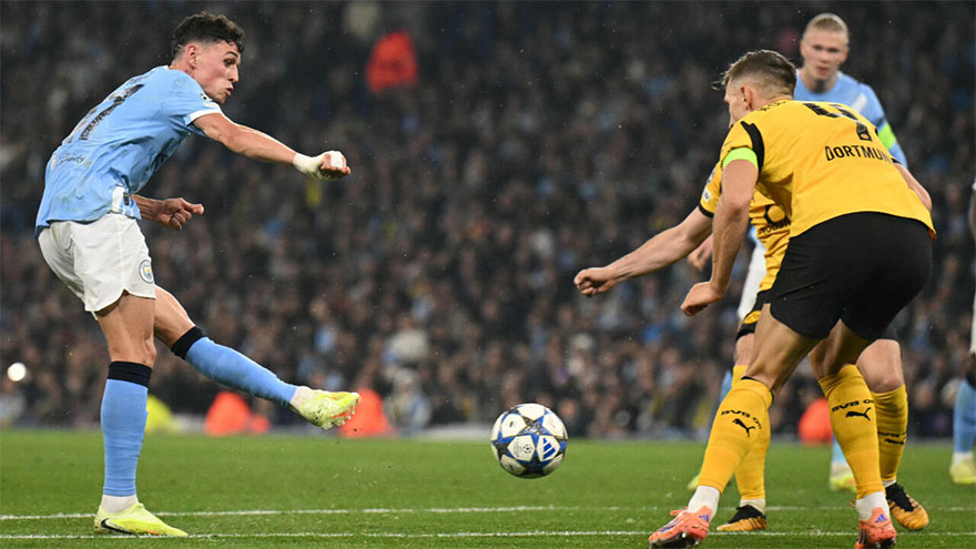 Foden hits top form as Man City thrash Dortmund