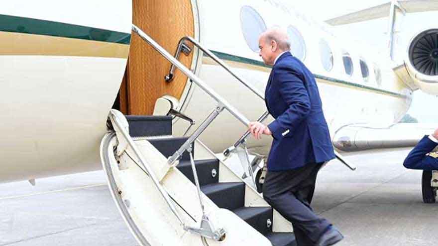 PM Shehbaz leaves for Baku to attend Azerbaijan's victory day celebrations