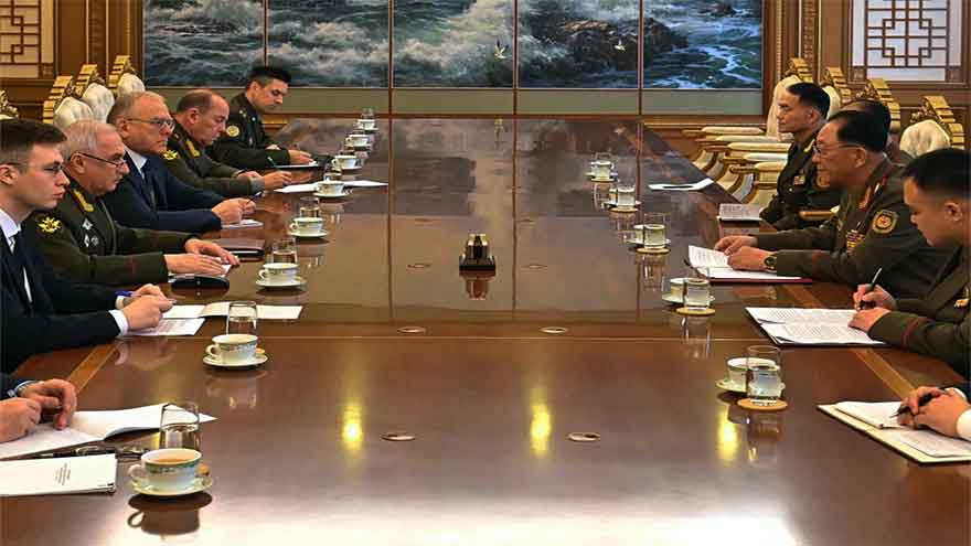 North Korean and Russian military officials discuss further cooperation in Pyongyang