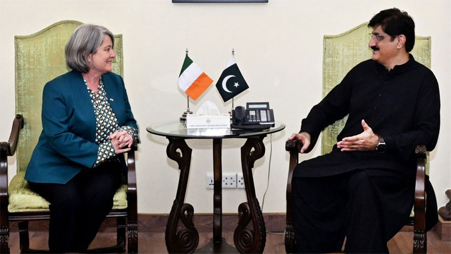 CM Sindh, Irish envoy discuss bilateral relations
