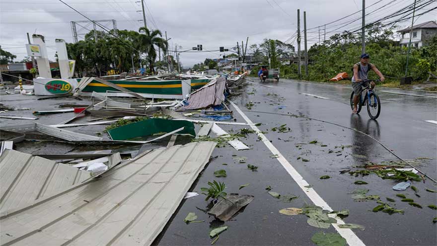 Two dead, one million evacuated as Typhoon Fung-wong slams into the Philippines