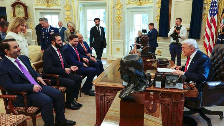 شام پر قیصر ایکٹ کے تحت عائد پابندیاں عارضی طور پر ختم