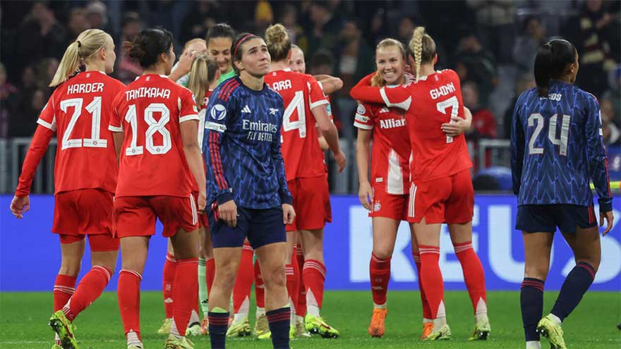 Bayern stun Arsenal, Man Utd sink PSG in Women's Champions League