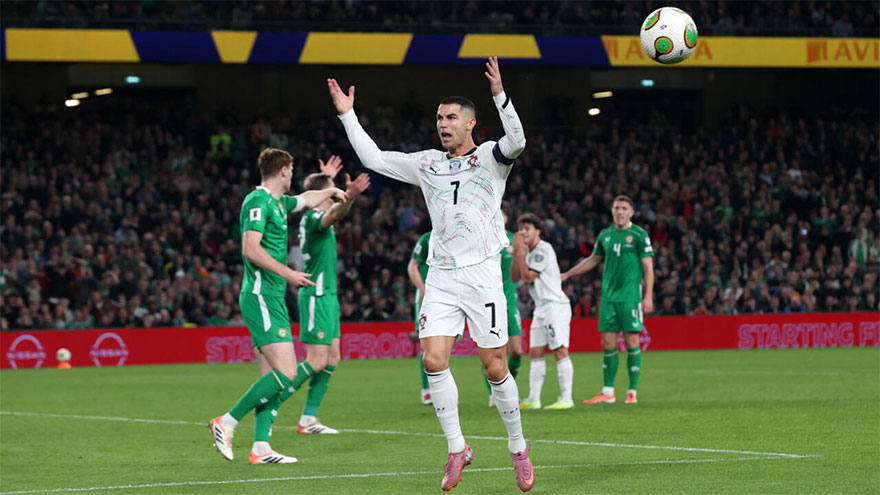 Ronaldo sent off as Ireland stun Portugal in World Cup qualifier