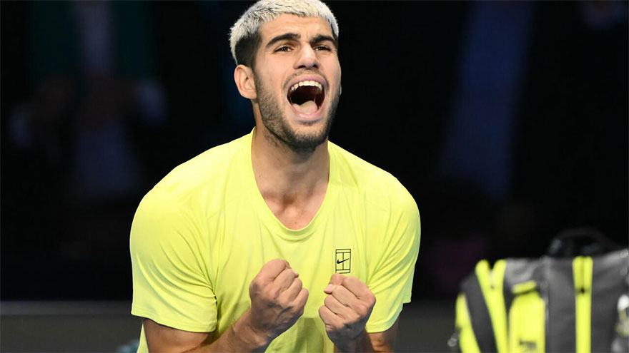 Alcaraz to end year as world number one after seeing off Musetti at ATP Finals