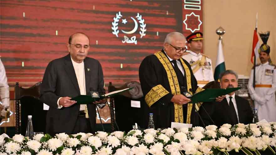 Justice Aminuddin Khan sworn in as first CJ of Federal Constitutional Court