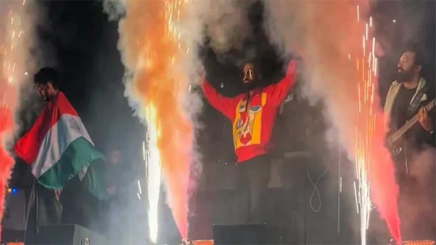 Talha Anjum gets flak for raising Indian flag at Nepal concert