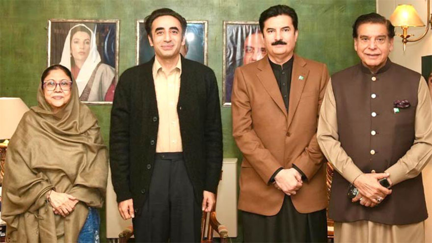 Bilawal, Raja Pervez Ashraf, Kundi discuss political situation in country