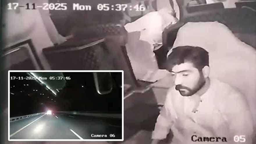 CCTV footage show sleeping driver before bus crashed into motorway police vehicle
