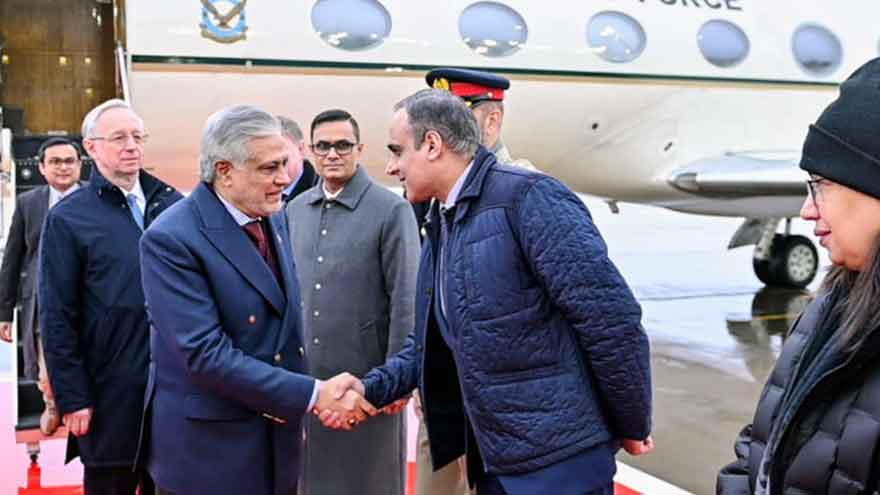 DPM Ishaq Dar lands in Moscow for SCO Heads of Government Council meeting