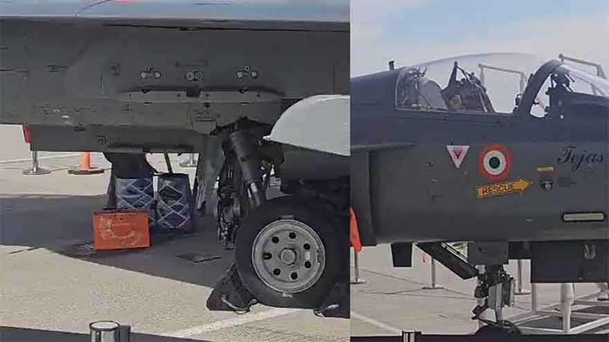 Indian Tejas fighter suffers oil leak at Dubai Airshow, video goes viral