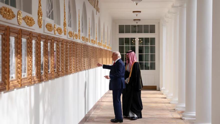 Trump hosts Saudi Crown Prince in first White House visit in seven years