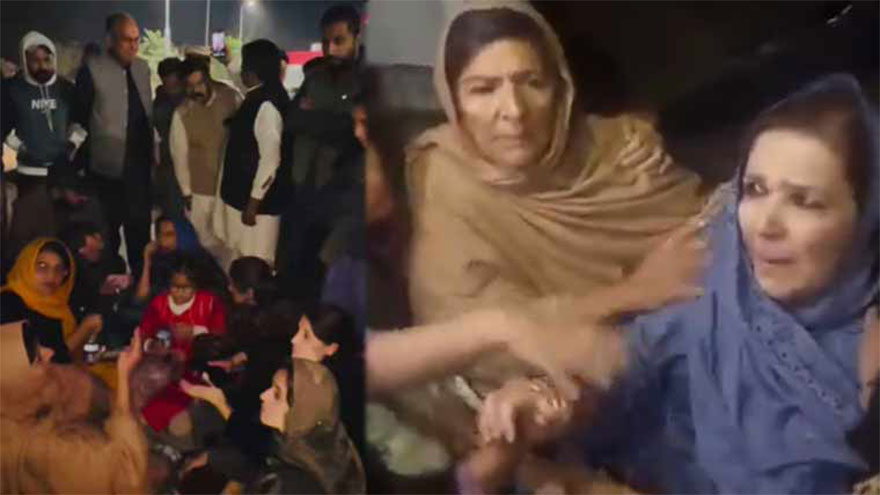 Police end sit-in outside Adiala Jail; Imran Khan's sisters released after brief detention