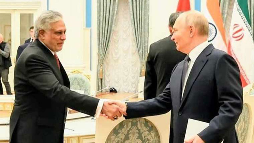Dar calls on President Putin among other heads of govt delegations at SCO moot