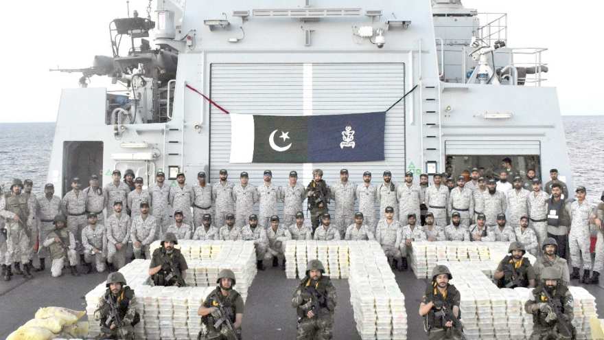 Pakistan Navy seizes $130 million meth shipment in Arabian Sea