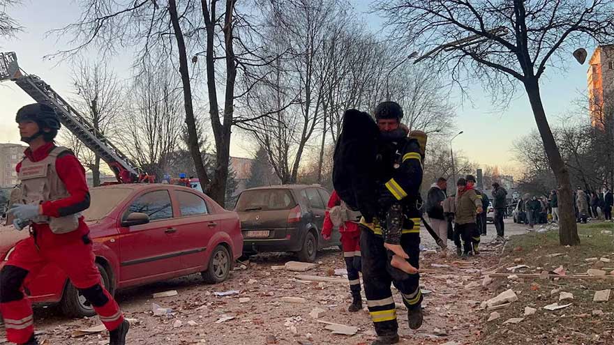 Twenty-six killed, many missing in Russian strike on apartment buildings in west Ukraine