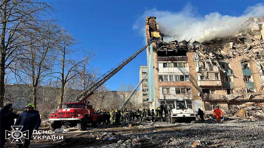 Twenty-six killed, many missing in Russian strike on apartment buildings in west Ukraine