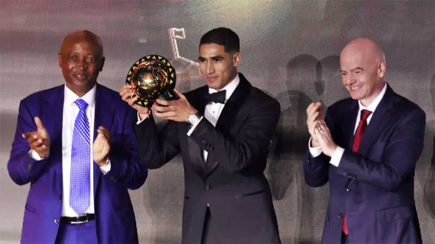PSG's Hakimi voted African player of the year