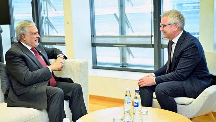 DPM Dar discusses skilled migration framework with EU commissioner in Brussels meeting