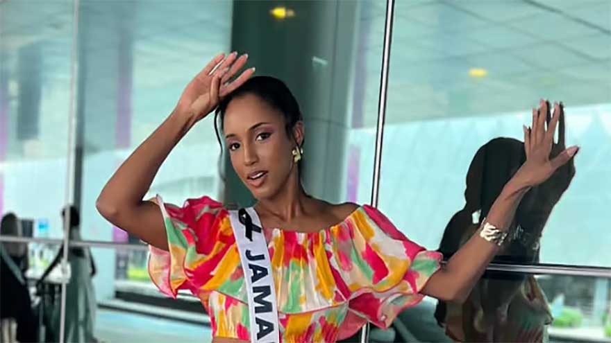 Miss Universe Jamaica hospitalised after falling off stage