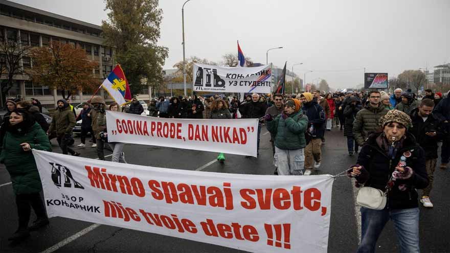 Serbian protesters demand accountability for attacks on students